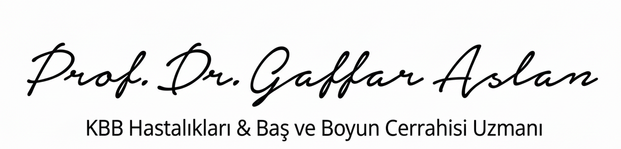 Dr. Gaffar Aslan | KBB Uzmanı, Rinoplasti ve Baş-Boyun Kanser Cerrahisi (İstanbul)